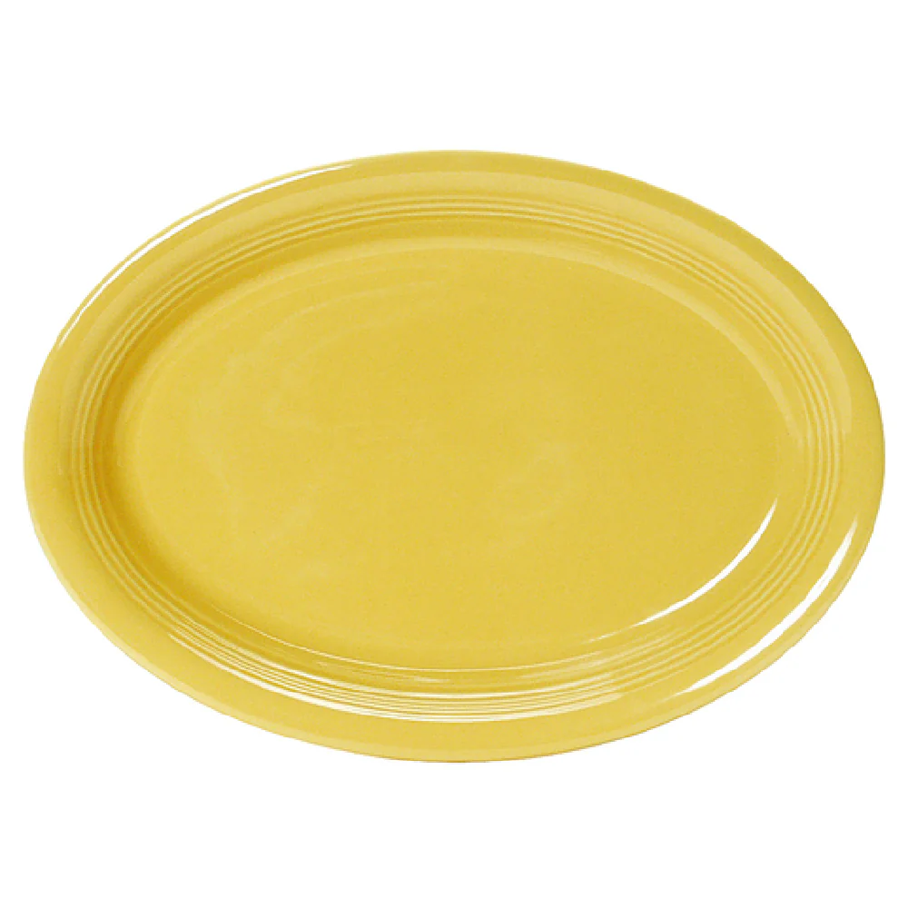 Tuxton CSH-1142 Platter 11-1/2 Inch Oval Coupe Microwave and Dishwasher Safe Ceramic