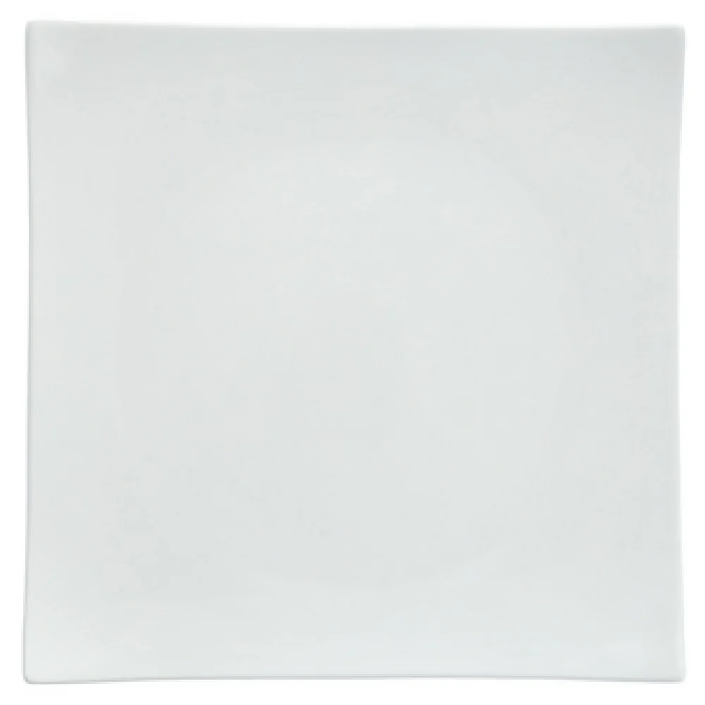 Fortessa ALU-00-168 12 Inch Square Coupe Tray with Dishwasher Safe Vitrified China White Fortessa ALU-00-168 12 Inch Square Coupe Tray with Dishwasher Safe Vitrified China White