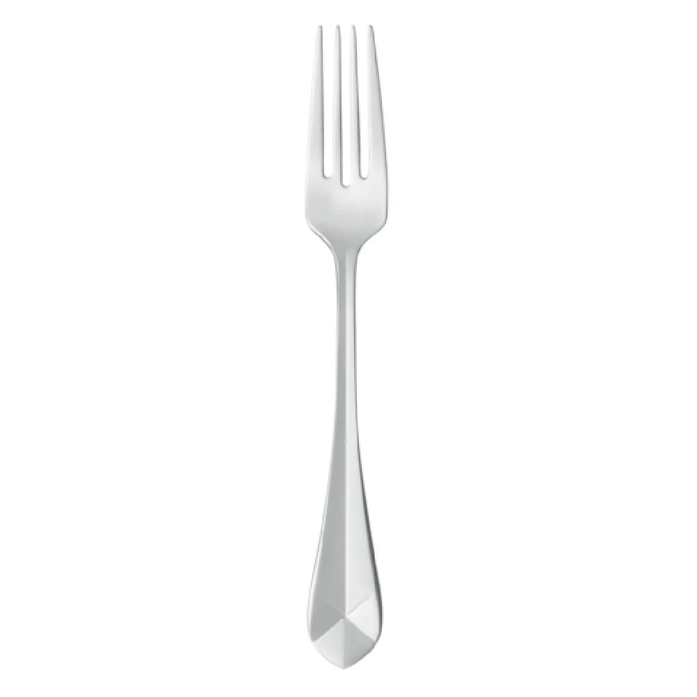Libbey 945 027 8-1/8 Inch Dinner Fork Faceted Design Polished 18/10 Stainless Steel