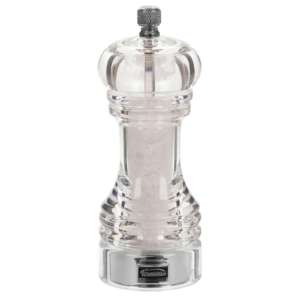 Steelite 6326T518 6 Inch Salt Mill With Trudeau Acrylic - 4 Bundles