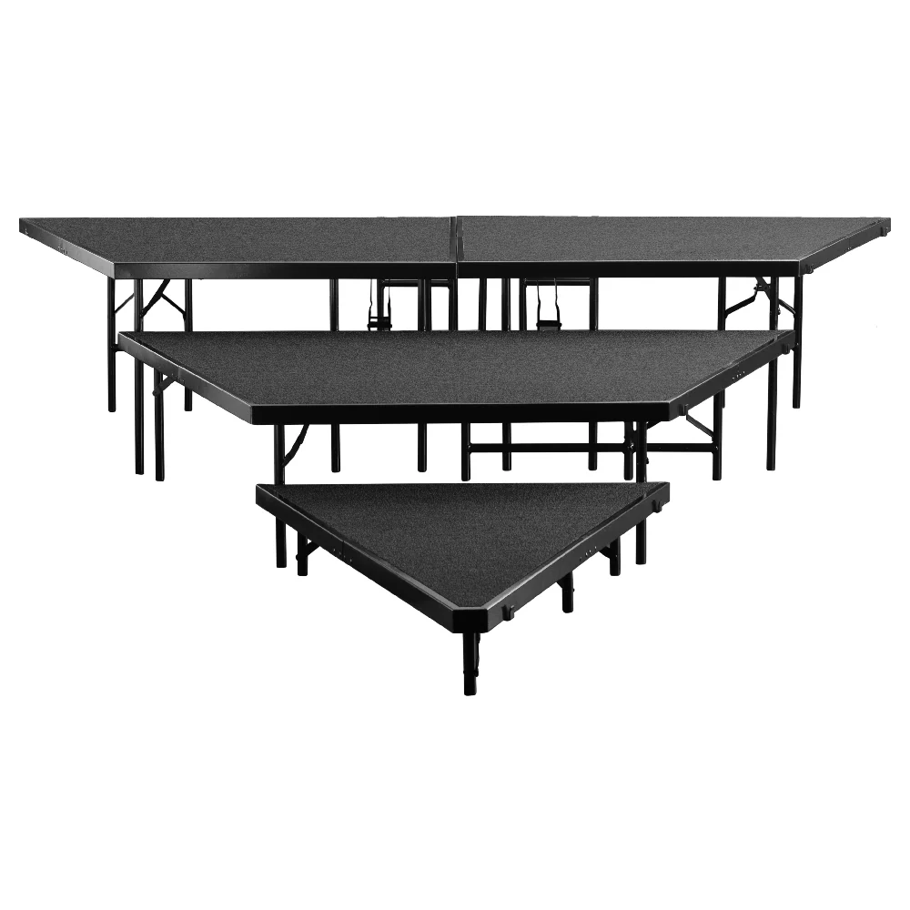 National Public Seating SPST483L 111 Inch Stage Platform 3 Levels Steel with Guard Rails National Public Seating SPST483L 111 Inch Stage Platform 3 Levels Steel with Guard Rails