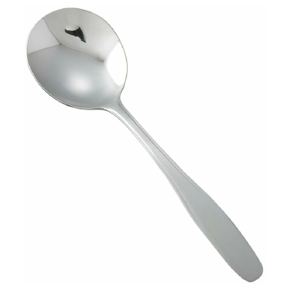 Winco 0008-04 6 Inch Bouillon Spoon Heavyweight Satin Finish Stainless Steel
