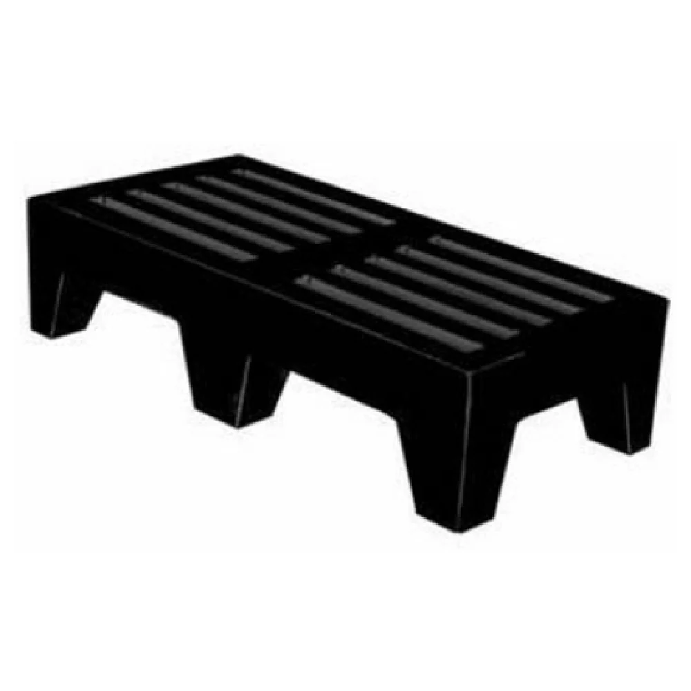Winholt DPLSQ-4-1222-BK 48 Inch Dunnage Rack Perforated Plastic Black