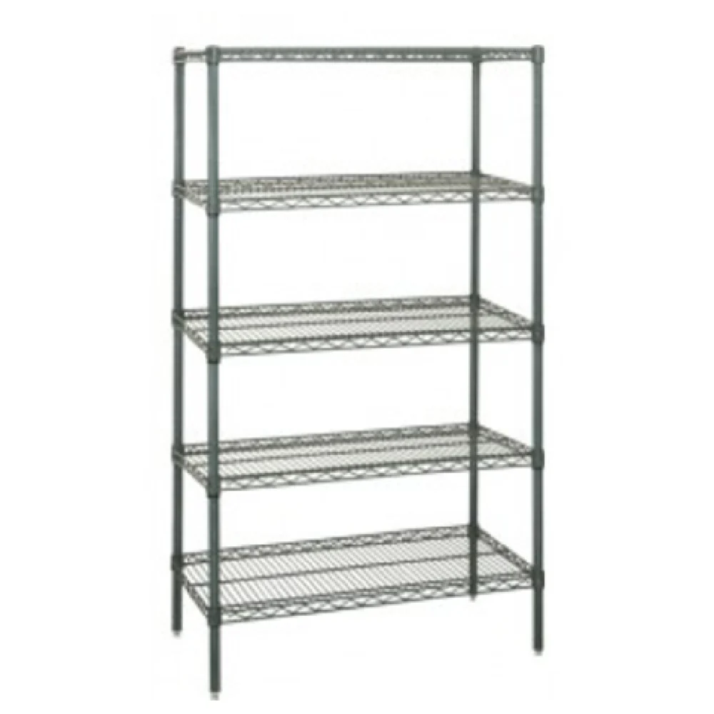 Quantum WR86-1872P-5 72 Inch Wire Shelving Unit 600 to 800 Lb Capacity with Antimicrobial Finish Quantum WR86-1872P-5 72 Inch Wire Shelving Unit 600 to 800 Lb Capacity with Antimicrobial Finish