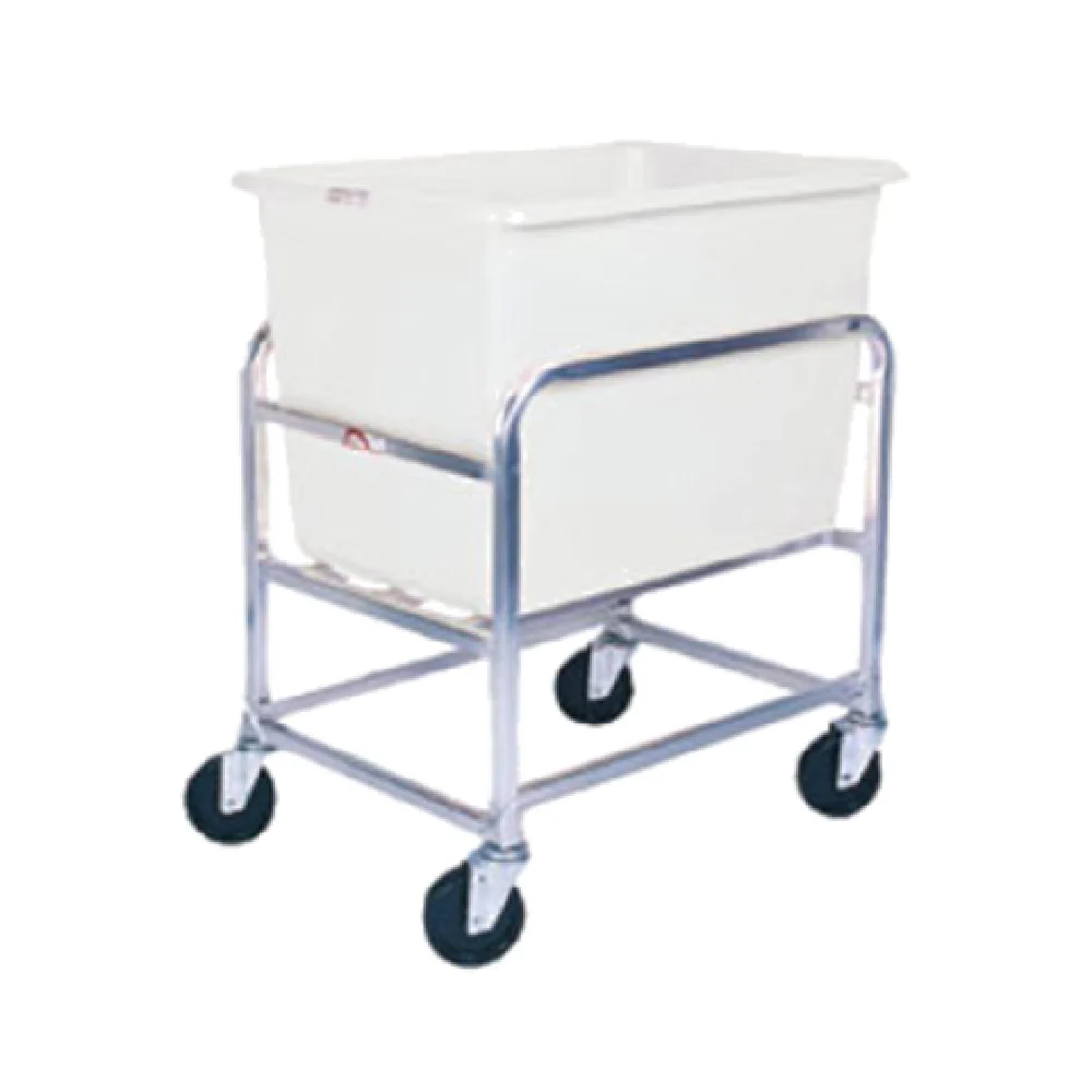 Winholt 30-6-A-WH 33 Inch Aluminum Bulk Goods Cart with White Tub Winholt 30-6-A-WH 33 Inch Aluminum Bulk Goods Cart with White Tub