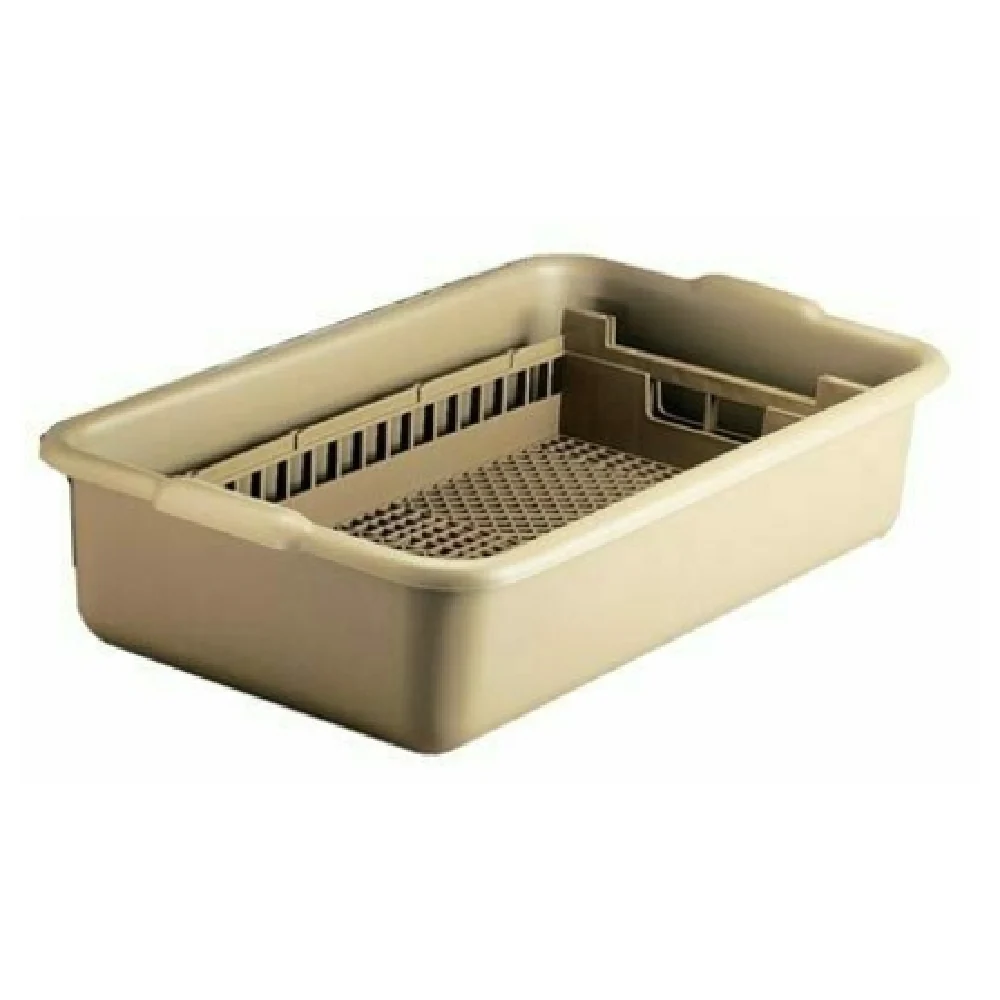 Vollrath 52827 10 Inch Soak and Washing Systems Beige Polypropylene Half Rack Vollrath 52827 10 Inch Soak and Washing Systems Beige Polypropylene Half Rack