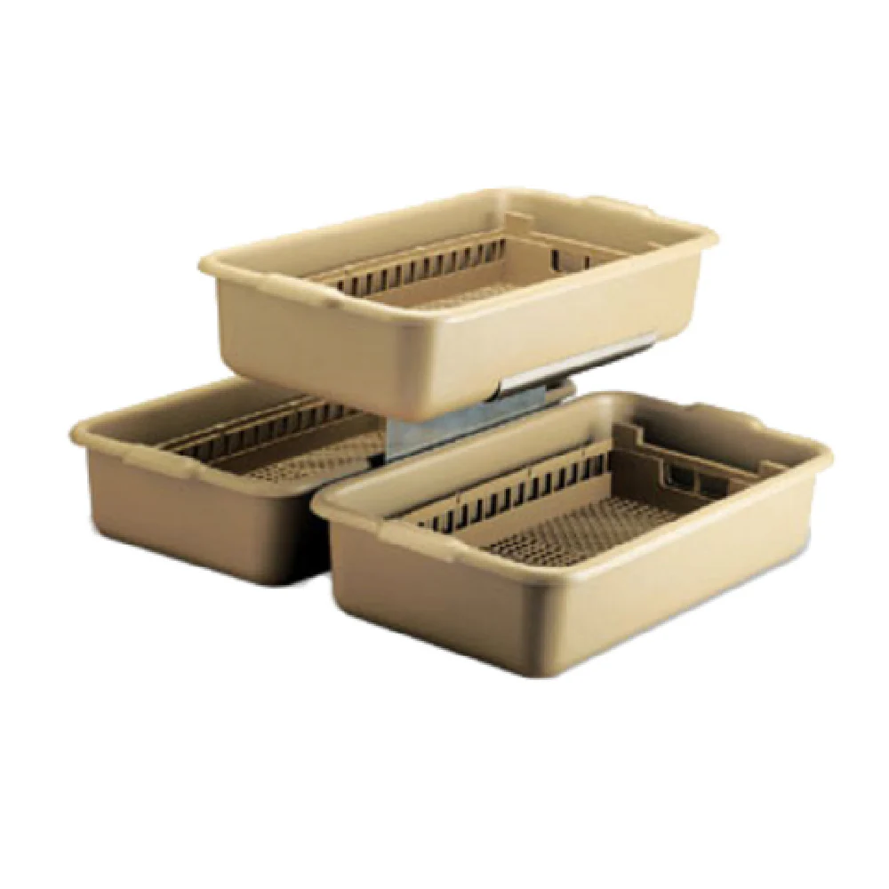 Vollrath 52827 10 Inch Soak and Washing Systems Beige Polypropylene Half Rack Vollrath 52827 10 Inch Soak and Washing Systems Beige Polypropylene Half Rack