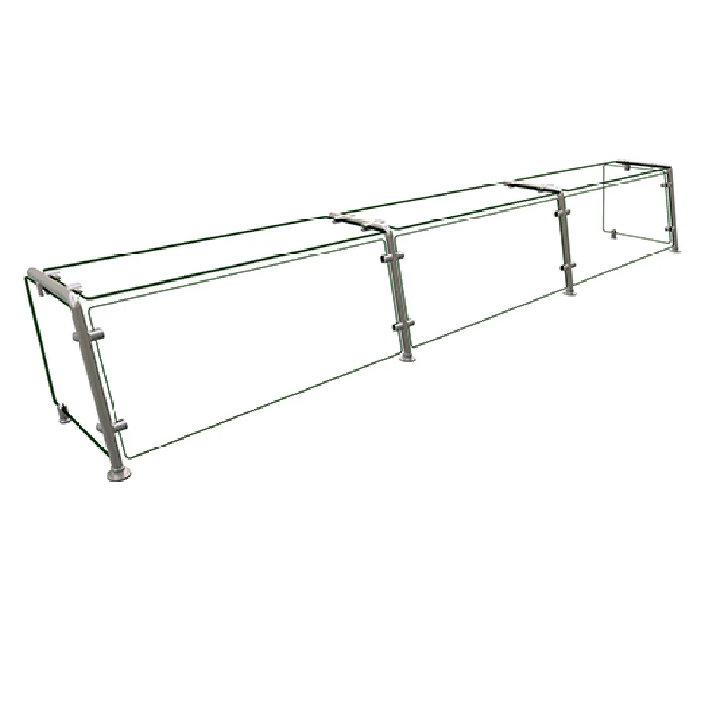 Hatco EP21-10815 108 Inch Full Service Food Shield Stainless Steel with Glass Hatco EP21-10815 108 Inch Full Service Food Shield Stainless Steel with Glass