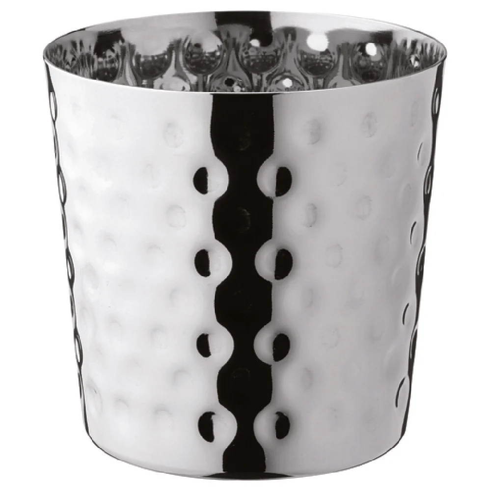 Tableware Solutions USA F91136 3-1/2 Inch Hammered Cup Stainless Steel