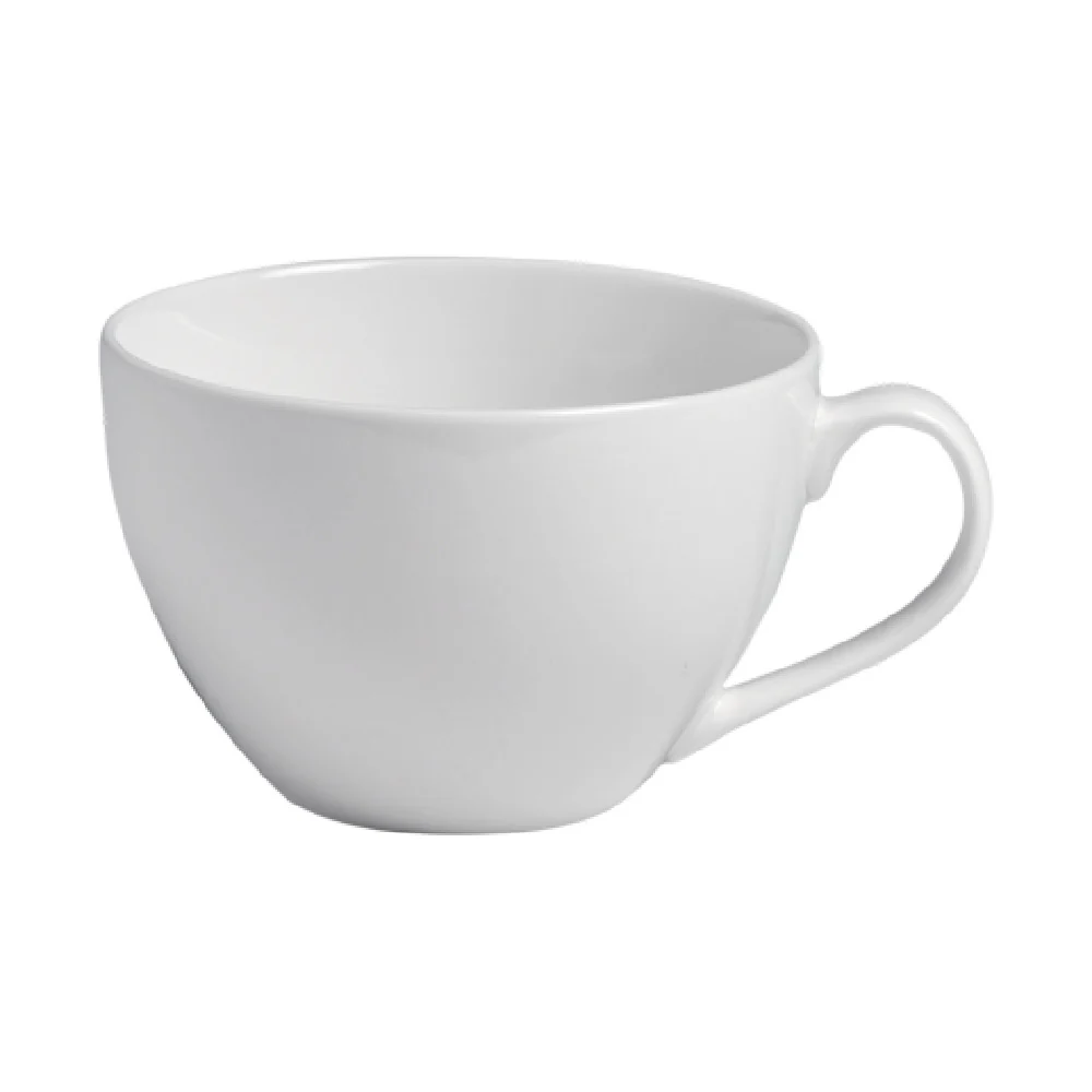 Cameo China 610-1114C 20 Oz Jumbo Cup Ceramic Round White Dishwasher Safe