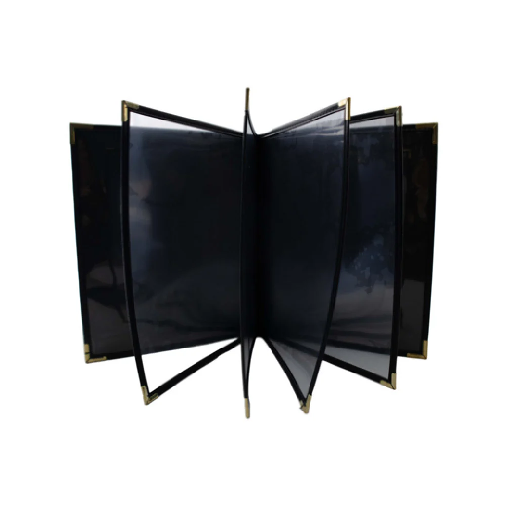 Risch SEV-10V 8.5X14 Antibacterial Faux-leather Menu Cover with Metal Corners Risch SEV-10V 8.5X14 Antibacterial Faux-leather Menu Cover with Metal Corners