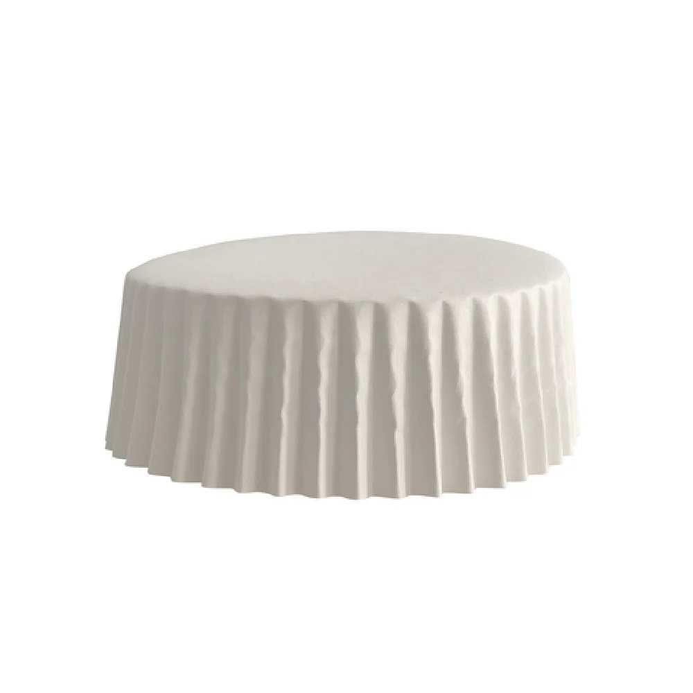 Steelite 6450BW023 3-1/8 Inch Round White Paper Cover with 200 Packs