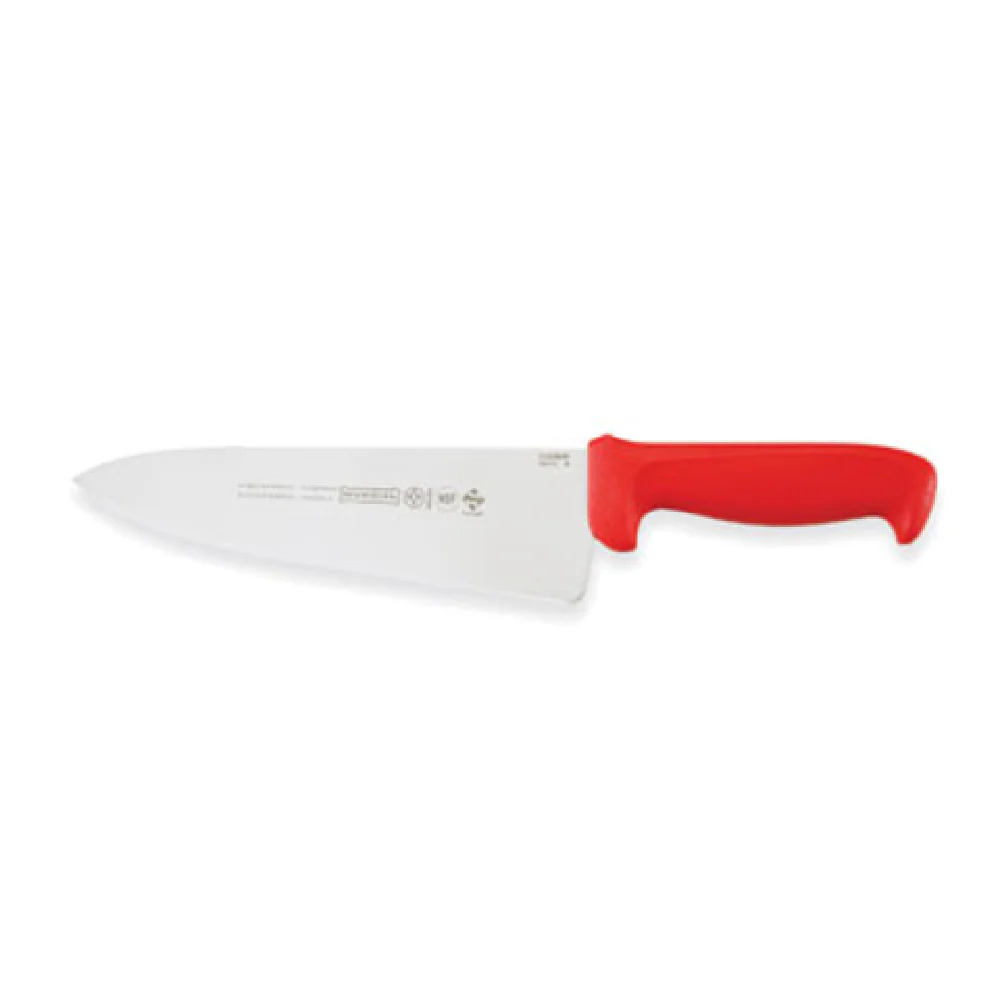 Mundial R5610-8 8 Inch Blade 2-1/2 Inch Handle Cook's Knife High Carbon Steel Red Polypropylene Antimicrobial