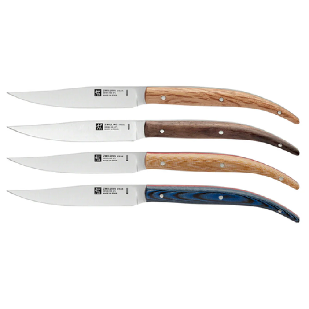 Zwilling 39304-000 5 Inch Blade 11 Inch Overall Steak Knife Set NITRIUM Steel with Presentation Box