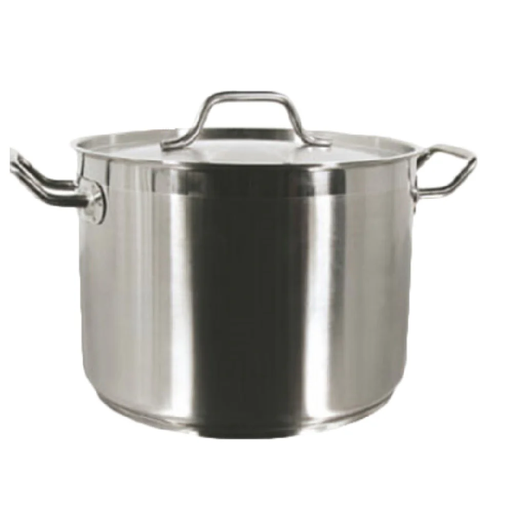 Thunder Group SLSPS060 60 Quart Induction Stock Pot with Lid Stainless Steel Thunder Group SLSPS060 60 Quart Induction Stock Pot with Lid Stainless Steel