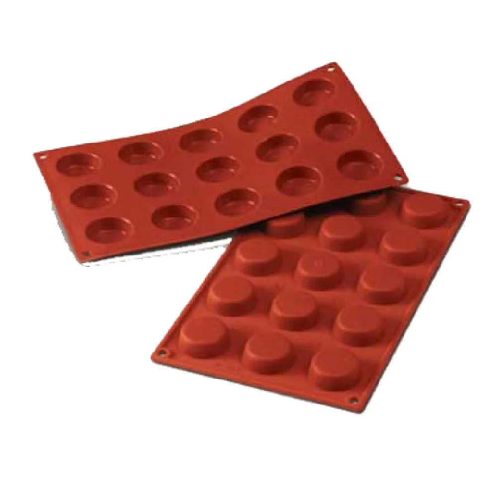 Louis Tellier SF043 11.75 Inch Siloconflex Mold Flan Mold Red Silicone
