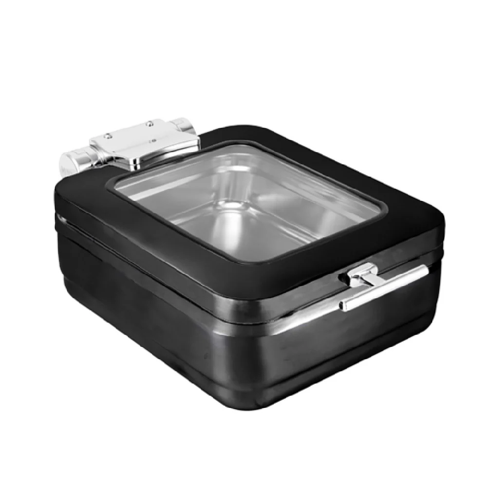 Steelite 5370S579 GN 1/2 Induction Chafer W/ Glass Lid S/S Insert San 12.5 Steelite 5370S579 GN 1/2 Induction Chafer W/ Glass Lid S/S Insert San 12.5