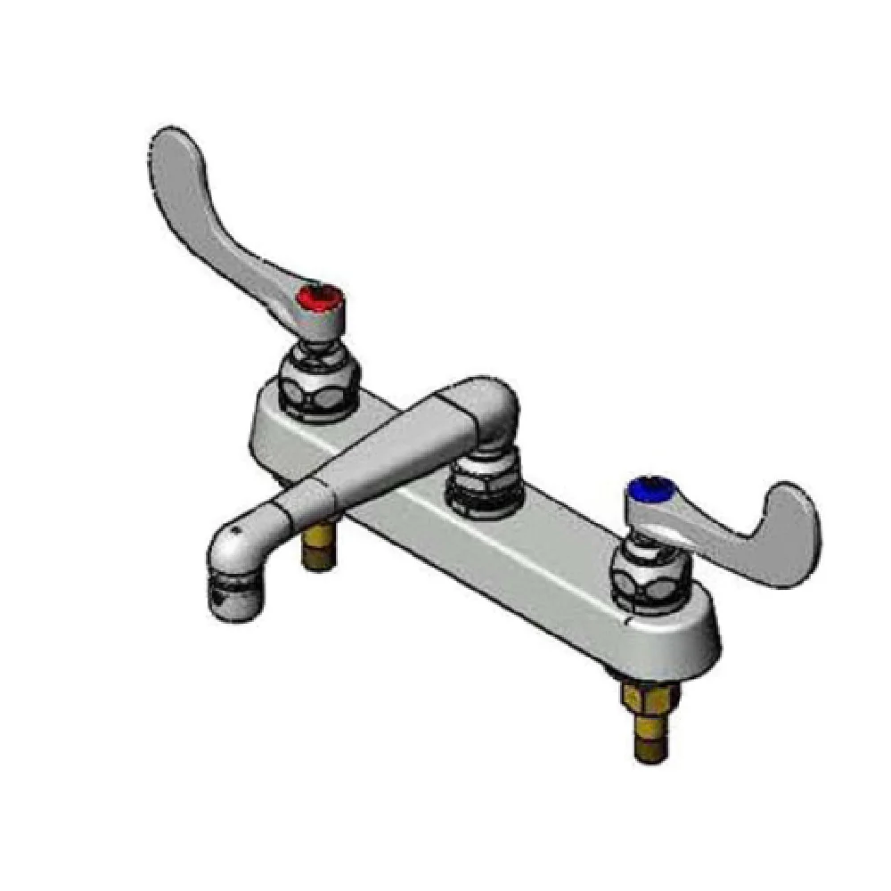 T&S Brass B-1120-0CS6-WH4 Workboard Faucet Deck Mount With 8