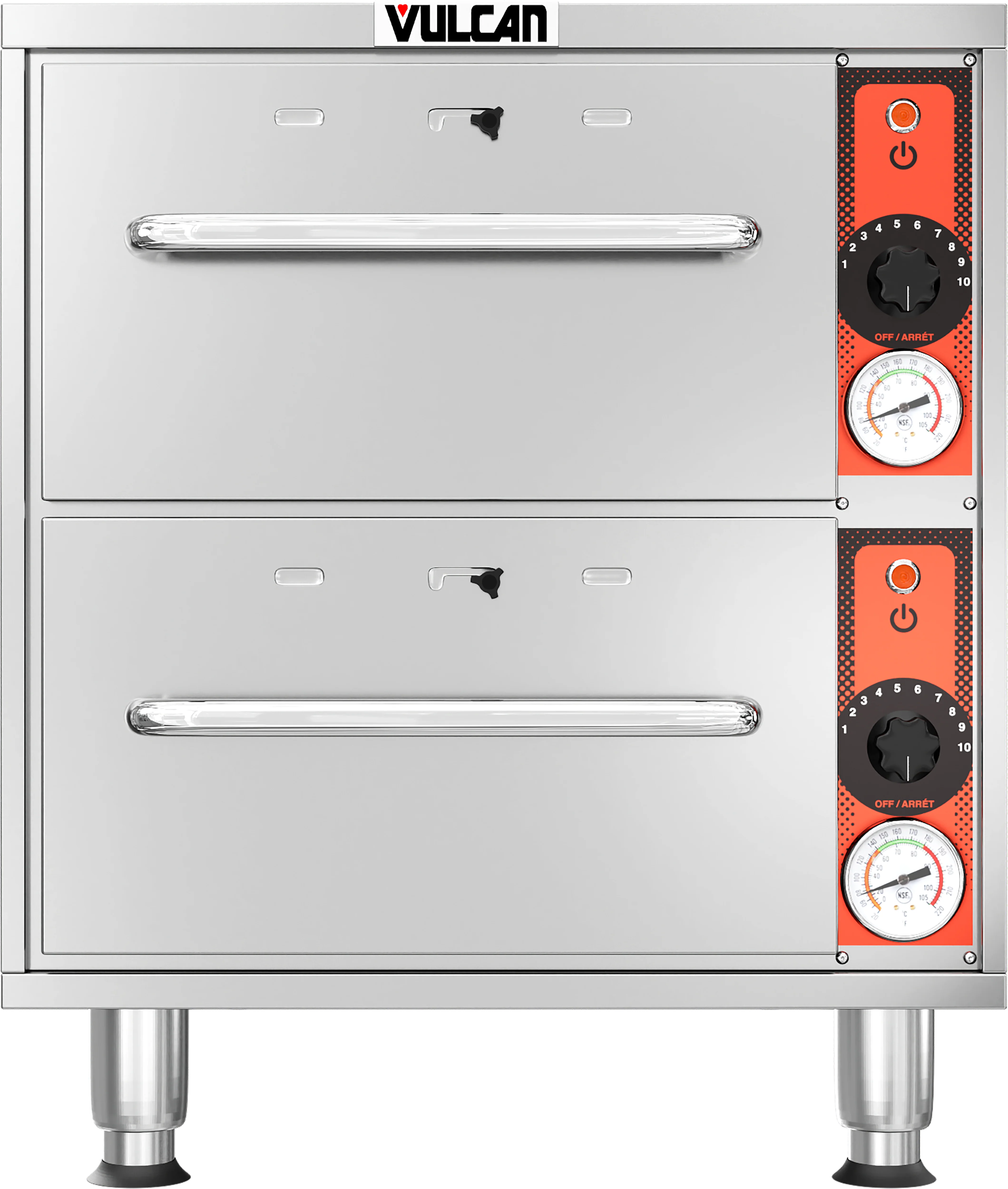 Vulcan VSL2 20 Inch Slim-Line Warming Drawer Electric 2 Drawers Stainless Steel with Moist Crisp Door Vents Vulcan VSL2 20 Inch Slim-Line Warming Drawer Electric 2 Drawers Stainless Steel with Moist Crisp Door Vents