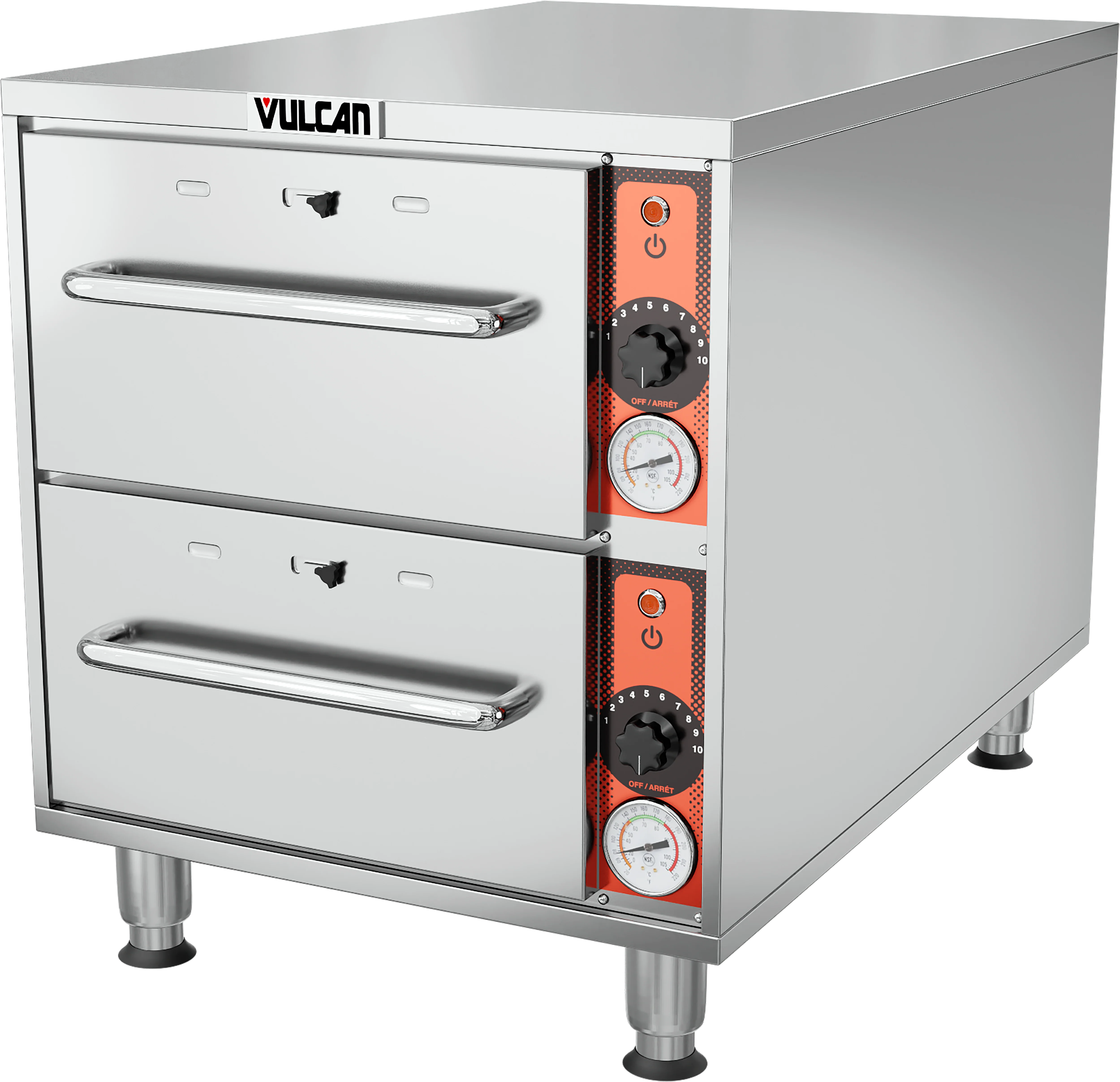 Vulcan VSL2 20 Inch Slim-Line Warming Drawer Electric 2 Drawers Stainless Steel with Moist Crisp Door Vents Vulcan VSL2 20 Inch Slim-Line Warming Drawer Electric 2 Drawers Stainless Steel with Moist Crisp Door Vents