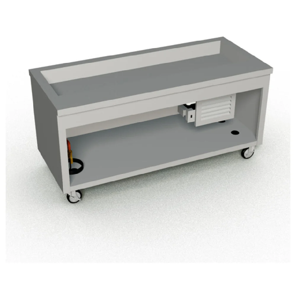 Duke TCM-74PG_217150 74 Inch Mobile Cold Food Unit with Stainless Steel Top