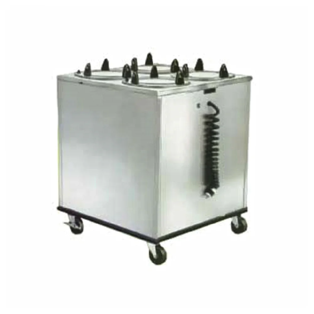 Lakeside 929_208/60/1 30 Inch Heated Dish Dispenser Mobile Stainless Steel with 4 Tubes
