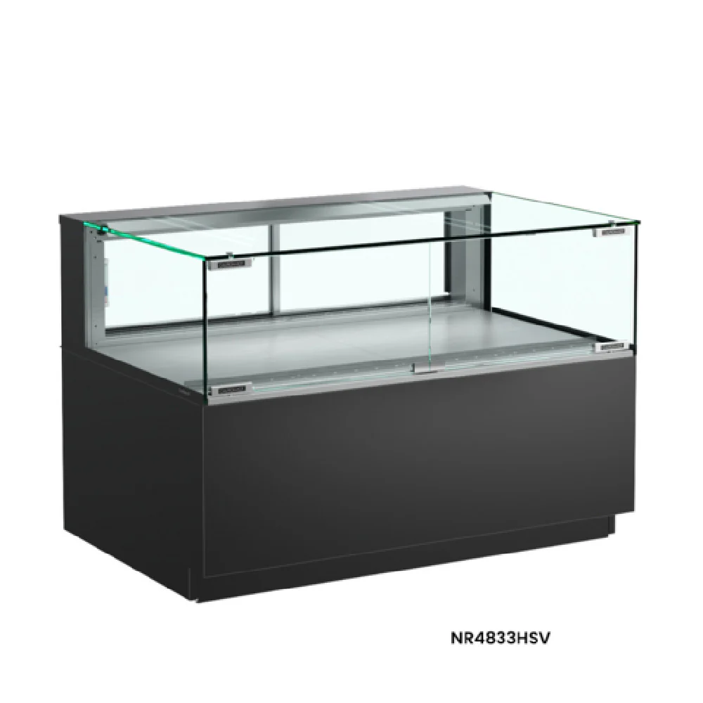 Structural Concepts NR4833HSV 47-3/4 Inch Freestanding Heated Display Case with Convection Heat Stainless Steel Black Structural Concepts NR4833HSV 47-3/4 Inch Freestanding Heated Display Case with Convection Heat Stainless Steel Black