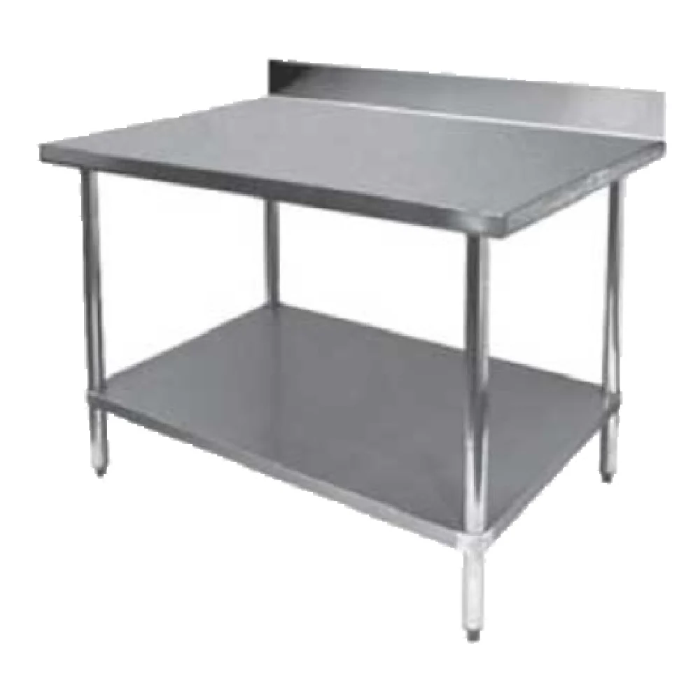 GSW USA WT-EB3048 48 Inch Work Table 16 Gauge Stainless Steel Top with Up-Turn GSW USA WT-EB3048 48 Inch Work Table 16 Gauge Stainless Steel Top with Up-Turn