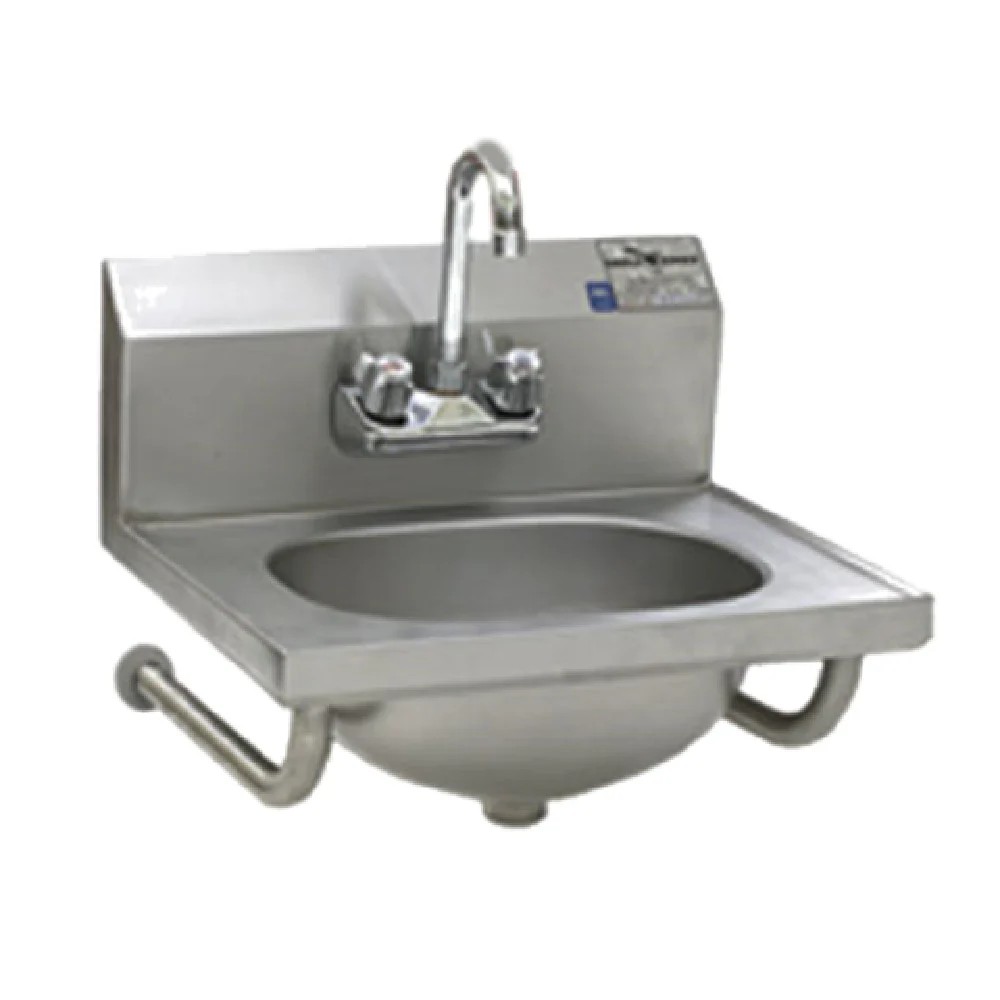 Eagle HSA-10-FTWS-2X 13 Inch Hand Sink Wall Mount 304 Stainless Steel with Faucet