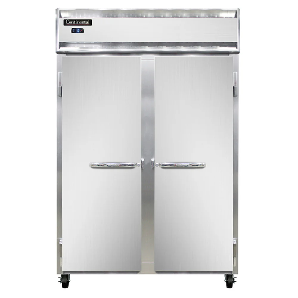 Continental Refrigerator 2FSN 52 Inch Reach-in Freezer Two-section Aluminum and Steel Continental Refrigerator 2FSN 52 Inch Reach-in Freezer Two-section Aluminum and Steel