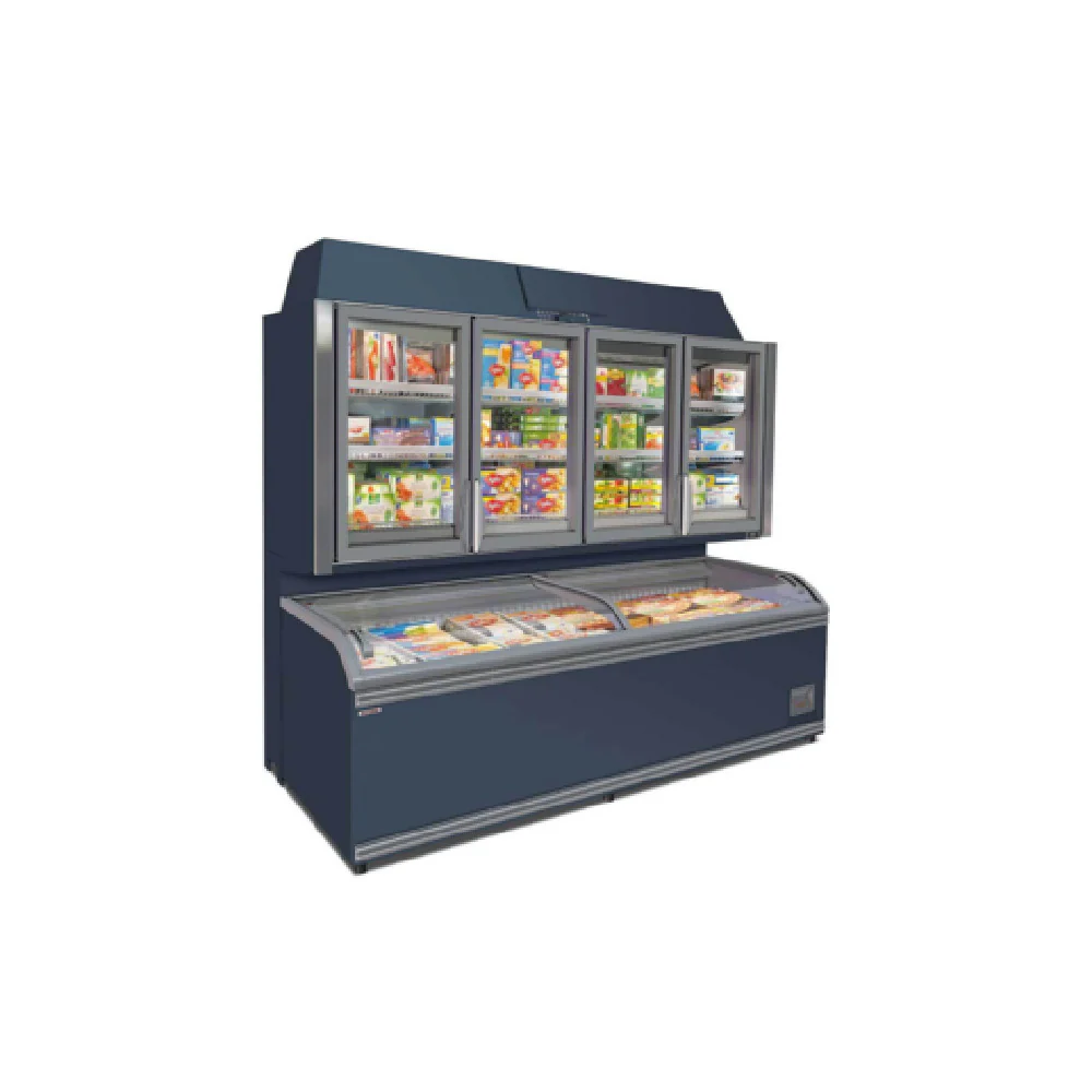 AHT Cooling Systems USA 432903 KINLEY XL 250 G5 7045 - GREY 98 Inch Freezer 20.09 cu ft 4 Section with Interior LED Lights AHT Cooling Systems USA 432903 KINLEY XL 250 G5 7045 - GREY 98 Inch Freezer 20.09 cu ft 4 Section with Interior LED Lights