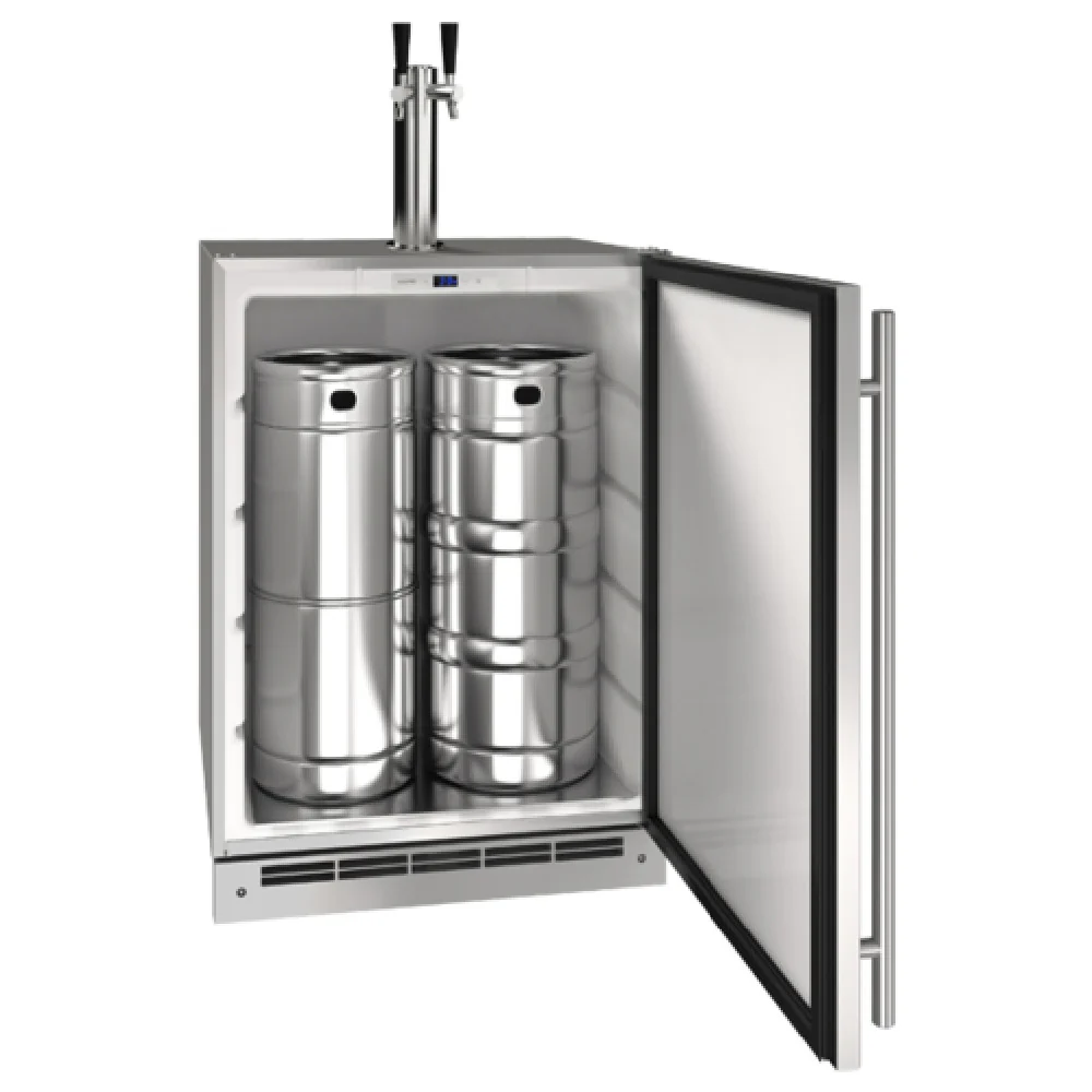 U-Line Corporation UOKR124-SS01A 23-Inch Outdoor Keg Refrigerator Stainless Steel