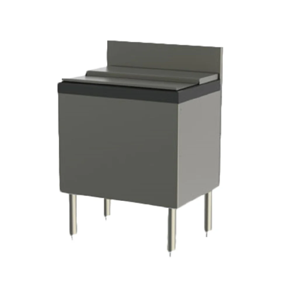 Perlick TSD24IC-EC 24 Inch Underbar Ice Bin Stainless Steel 75 Lb Capacity with Drain