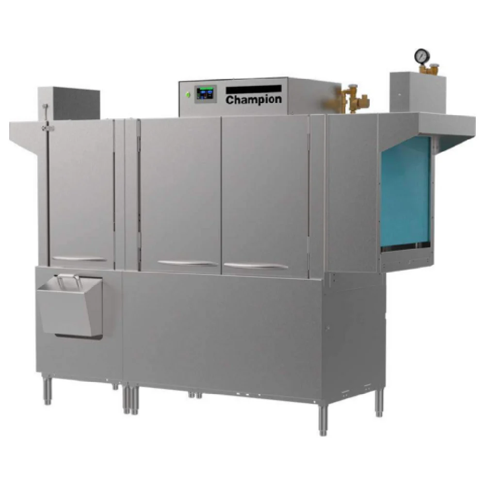 Champion 76 PRO 76 Inch Conveyor Dishwasher Electric Stainless Steel with Prewash