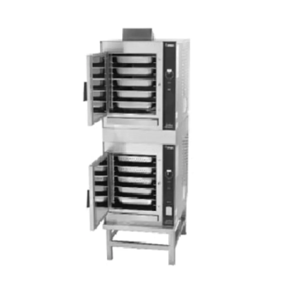 Groen (2)HY-5GF_LP 22 Inch Gas Convection Steamer Double-stacked with Stainless Steel 62000 BTU Groen (2)HY-5GF_LP 22 Inch Gas Convection Steamer Double-stacked with Stainless Steel 62000 BTU