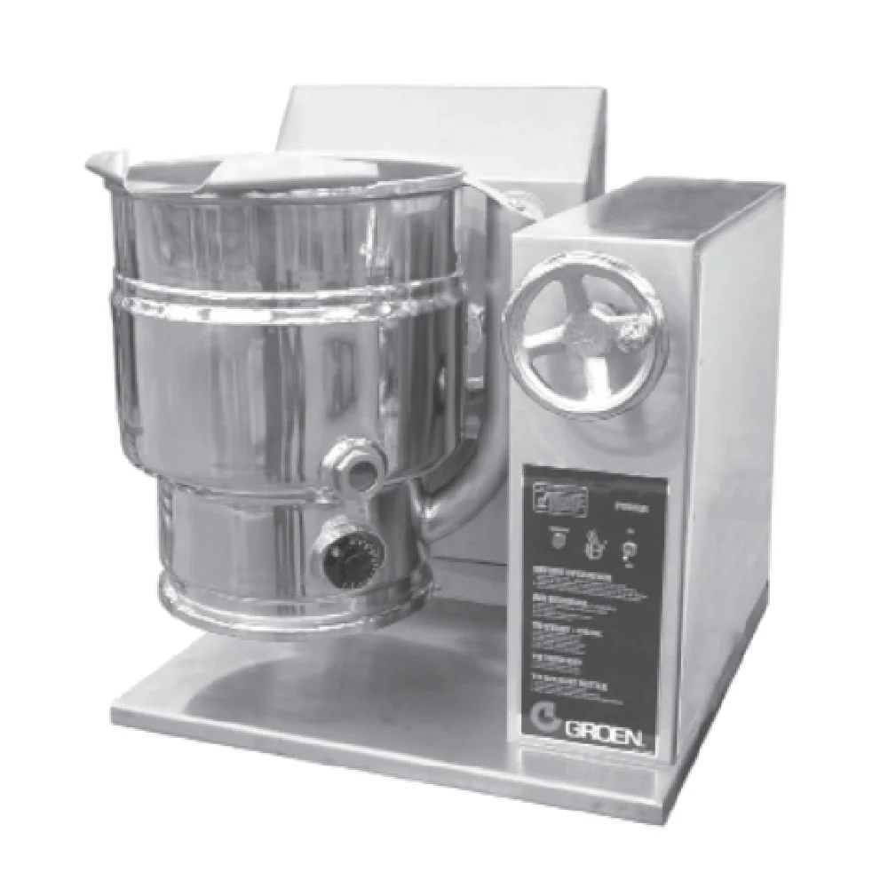 Groen TDHC-40C_LP 40 Quart Gas Kettle Stainless Steel Crank Tilt 52000 BTU
