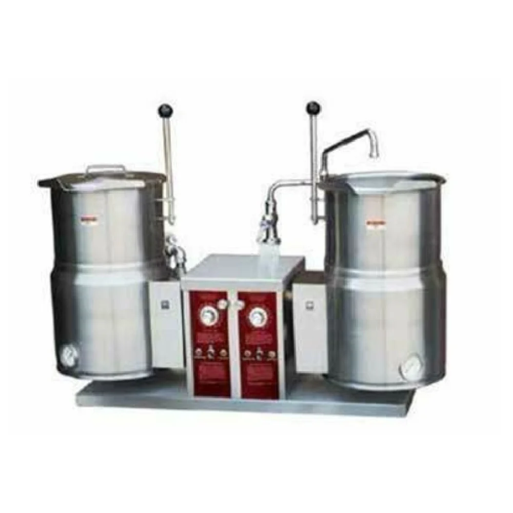 Crown Steam EC-10TW-2_240/60/3 55 Inch Twin Tilting Kettles Electric Stainless Steel Crown Steam EC-10TW-2_240/60/3 55 Inch Twin Tilting Kettles Electric Stainless Steel