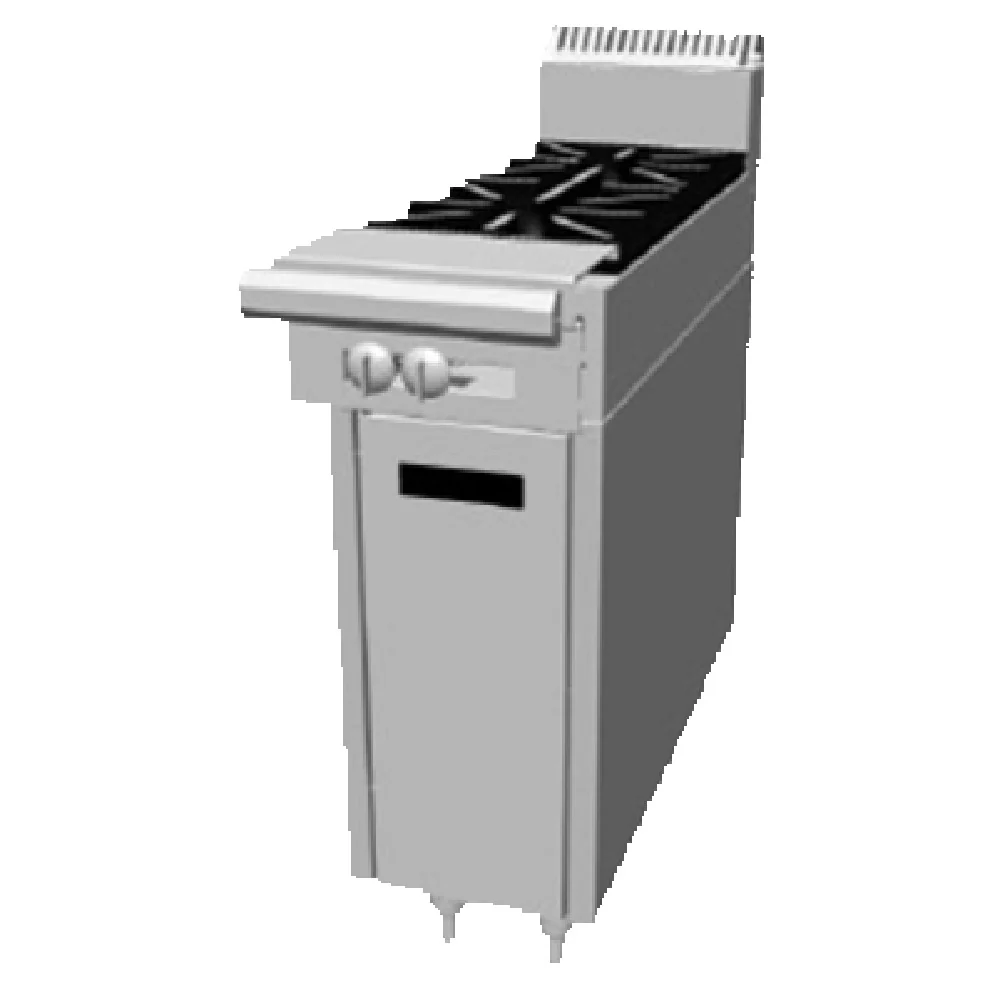 Garland C1836-10M_NAT 18 Inch Heavy Duty Gas Range Modular French Hot Top 37500 BTU