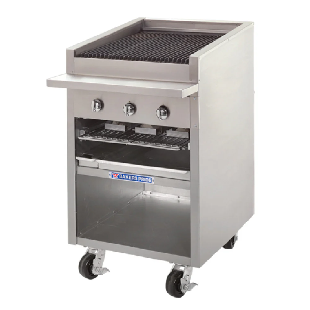 Bakers Pride F-24RS-R_LP 24 Inch Radiant Charbroiler Floor Model Gas to Griddle Bakers Pride F-24RS-R_LP 24 Inch Radiant Charbroiler Floor Model Gas to Griddle
