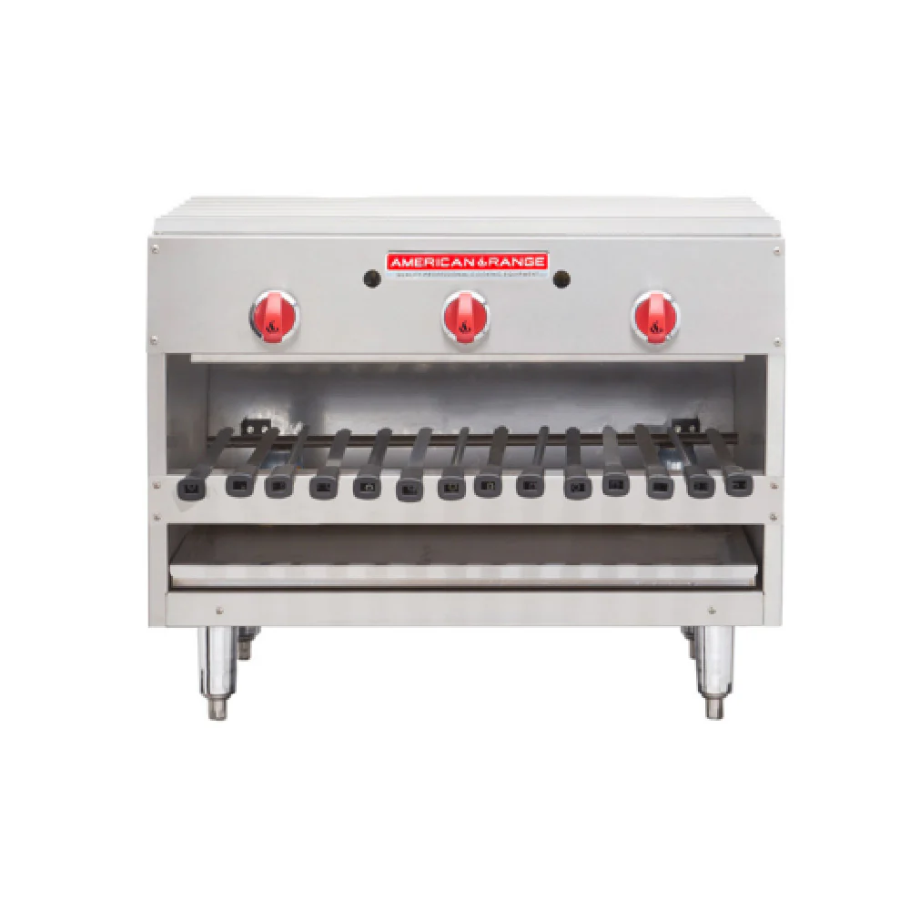 American Range AROB-48_LP 48 Inch Gas Brazilian Infrared Broiler with 4 Burners 115000 BTU American Range AROB-48_LP 48 Inch Gas Brazilian Infrared Broiler with 4 Burners 115000 BTU