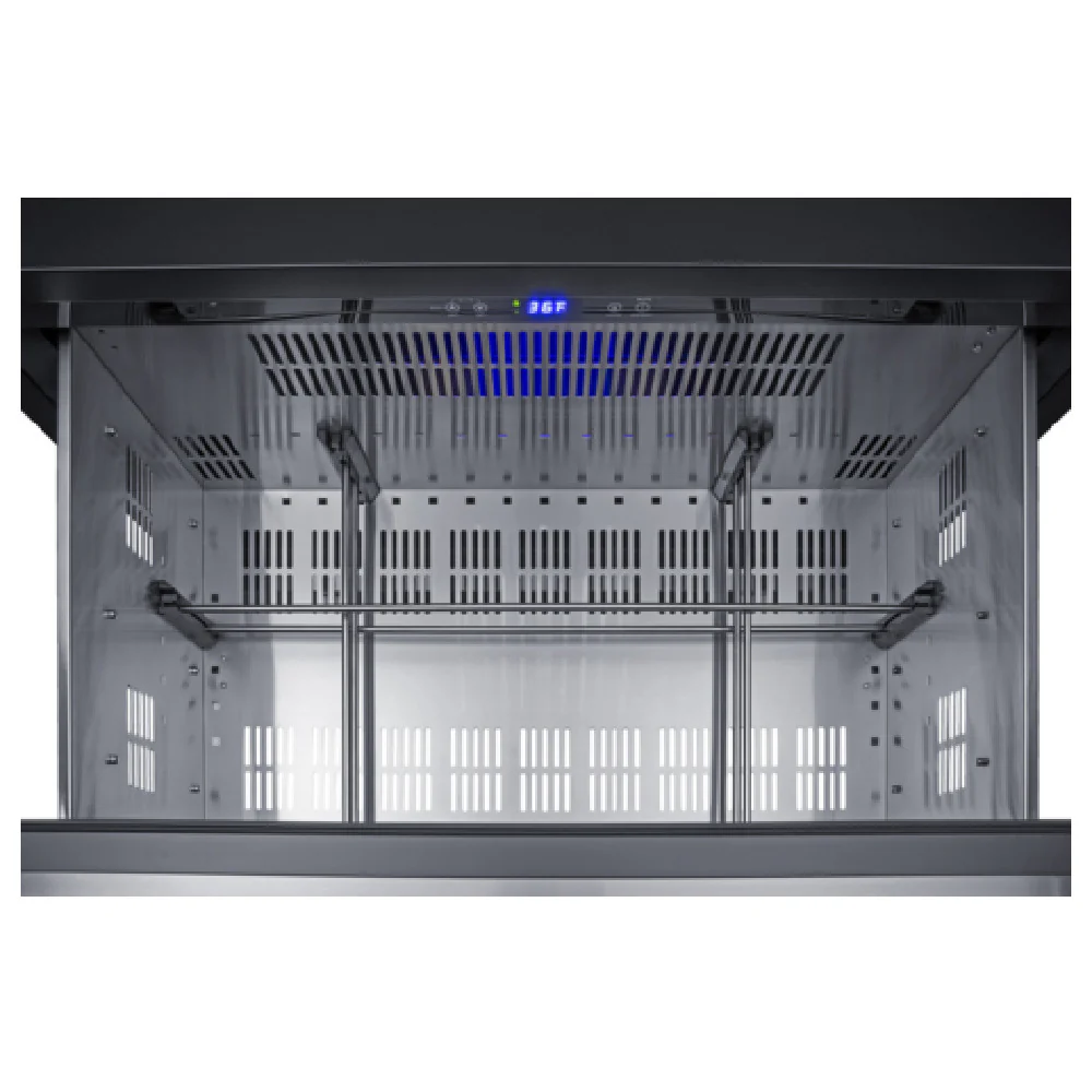 Summit SPR36332D 36 Inch 7.15 cu.ft All Refrigerator 2 Drawer Outdoor Stainless Steel Summit SPR36332D 36 Inch 7.15 cu.ft All Refrigerator 2 Drawer Outdoor Stainless Steel