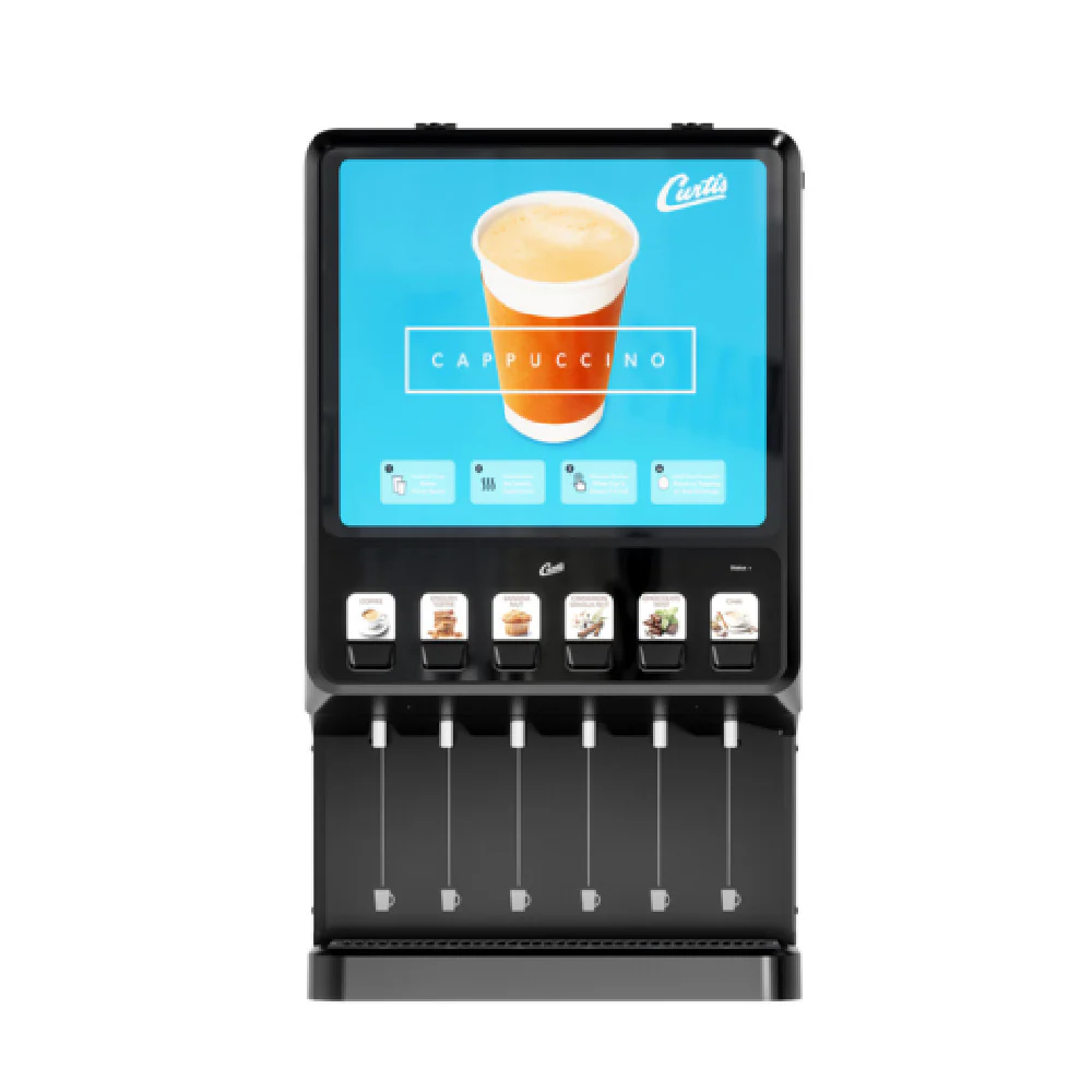 Curtis PCNG6300 | 1360102204 Premium Cappuccino Next Generation Machine (6) Station Dispenser With Lift Door Curtis PCNG6300 | 1360102204 Premium Cappuccino Next Generation Machine (6) Station Dispenser With Lift Door