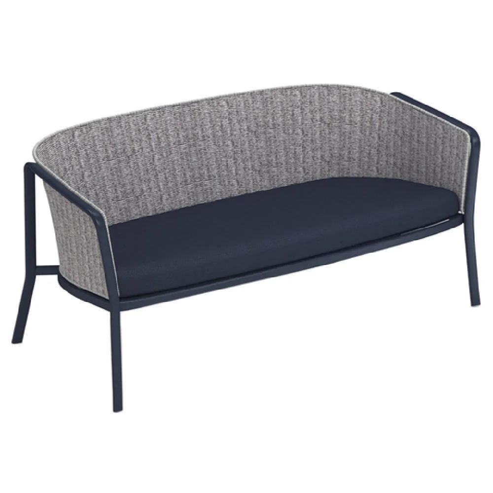 emuamericas llc E1219 61 Inch Loveseat Indoor Outdoor with Rope Back