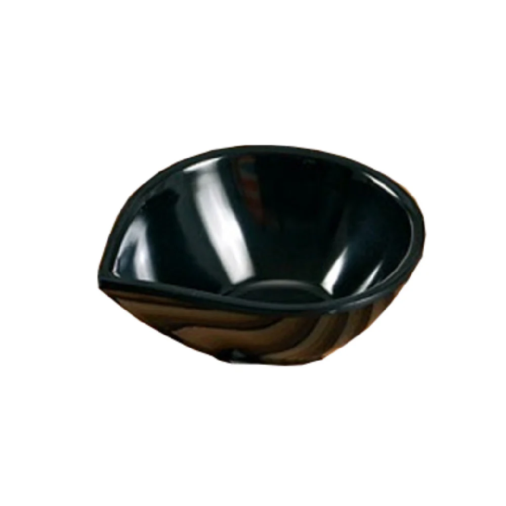 Yanco RM-708BK 26 Oz Oval Dish Black Melamine with Tear Drop Shape Yanco RM-708BK 26 Oz Oval Dish Black Melamine with Tear Drop Shape