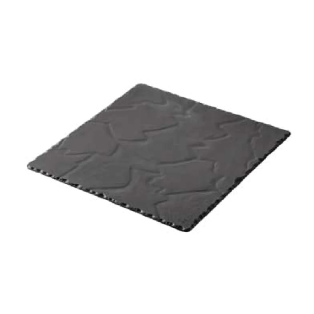Revol 641004 9-3/4 Inch Square Plate Porcelain Matte Slate Finish Revol 641004 9-3/4 Inch Square Plate Porcelain Matte Slate Finish