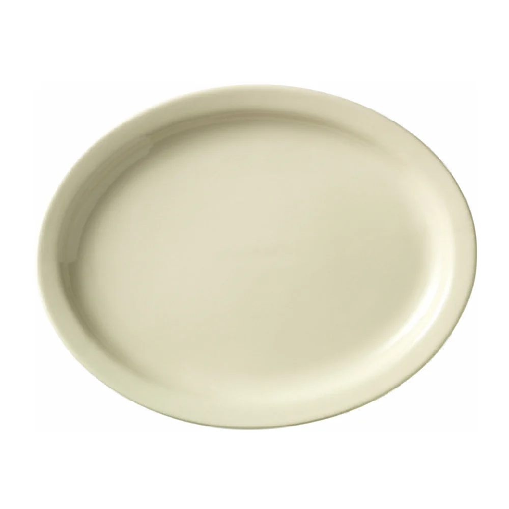 Libbey 740-901-134 11 Inch Oval Platter Narrow Rim Cream White Porcelain Libbey 740-901-134 11 Inch Oval Platter Narrow Rim Cream White Porcelain
