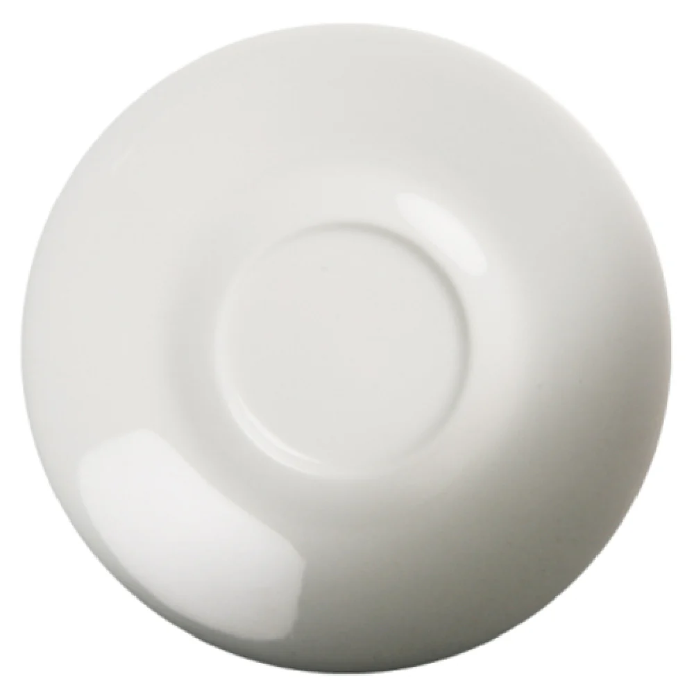 Cameo China 610-2601 6-5/8 Inch Round Saucer Ceramic White with Vitrified Glaze