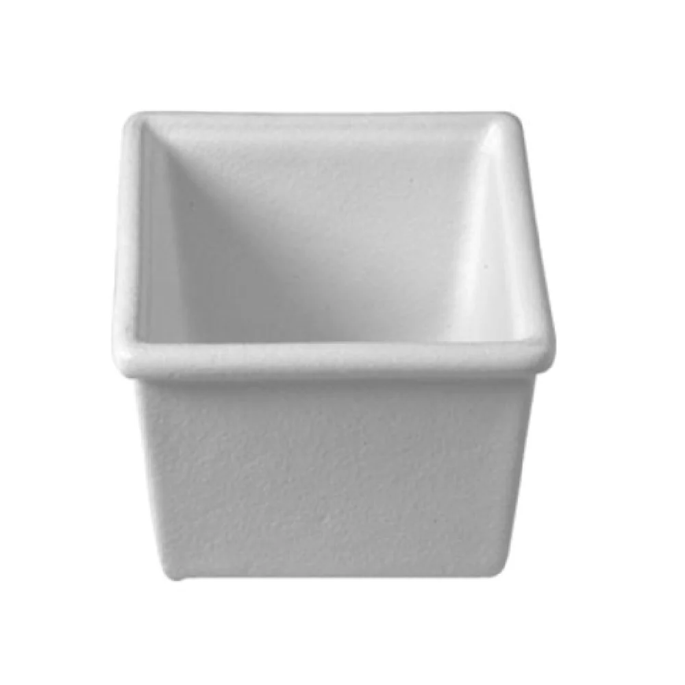 GET Enterprises IS013LT 57-1/2 Oz Salad Bowl Square Cast Aluminum Resin Beige