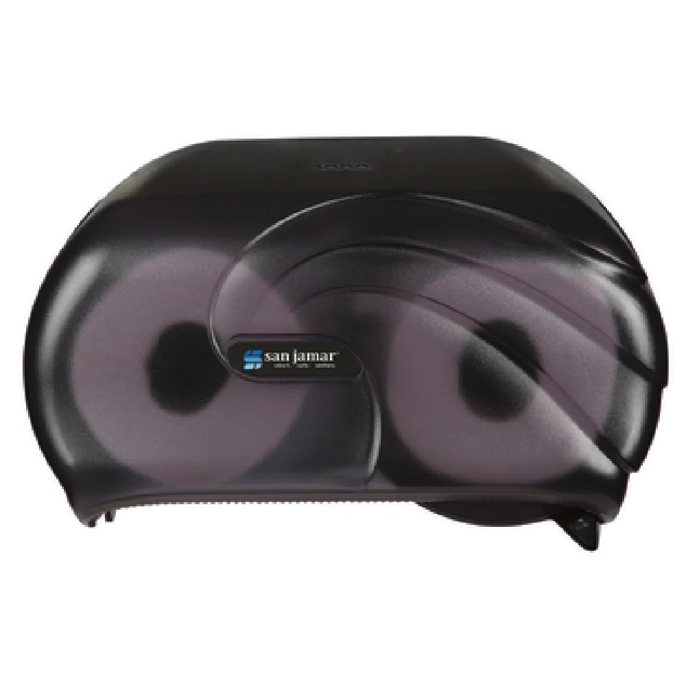 San Jamar R3690TBK 6-3/4 Inch Toilet Tissue Dispenser Black Pearl Impact Resistant Plastic San Jamar R3690TBK 6-3/4 Inch Toilet Tissue Dispenser Black Pearl Impact Resistant Plastic