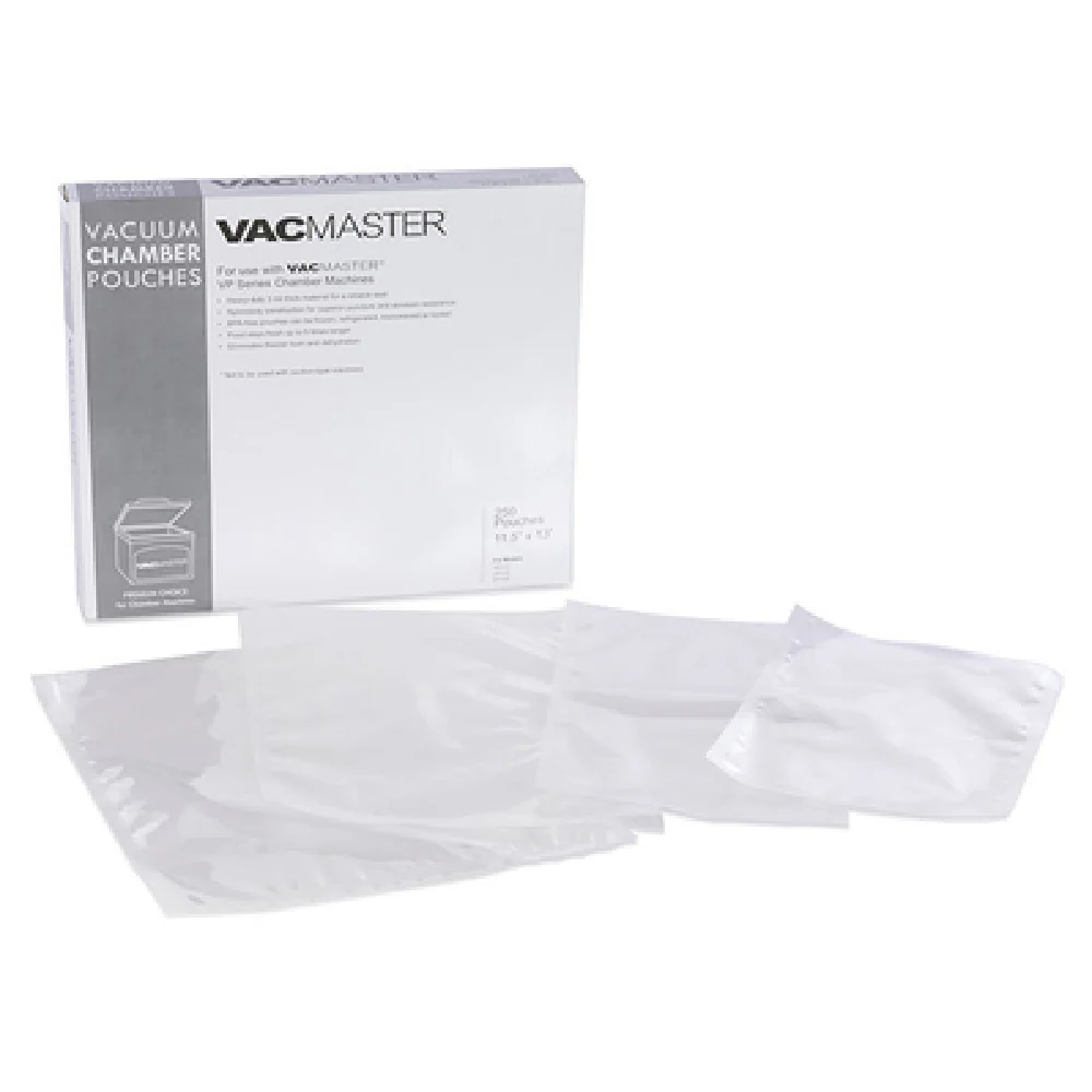VacMaster 30614 8 Inch Food Packaging Vacuum Chamber Pouches 4-mil with high gloss